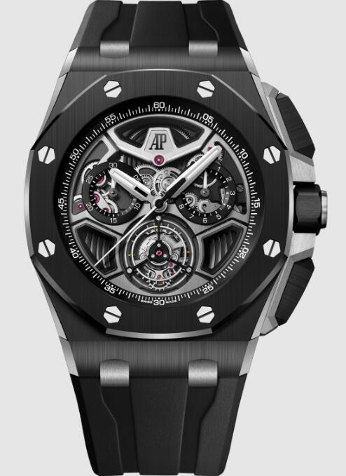 Audemars Piguet Replica Watch Royal Oak Offshore Flying Tourbillon Chronograph Ceramic 26622CE.OO.D002CA.01